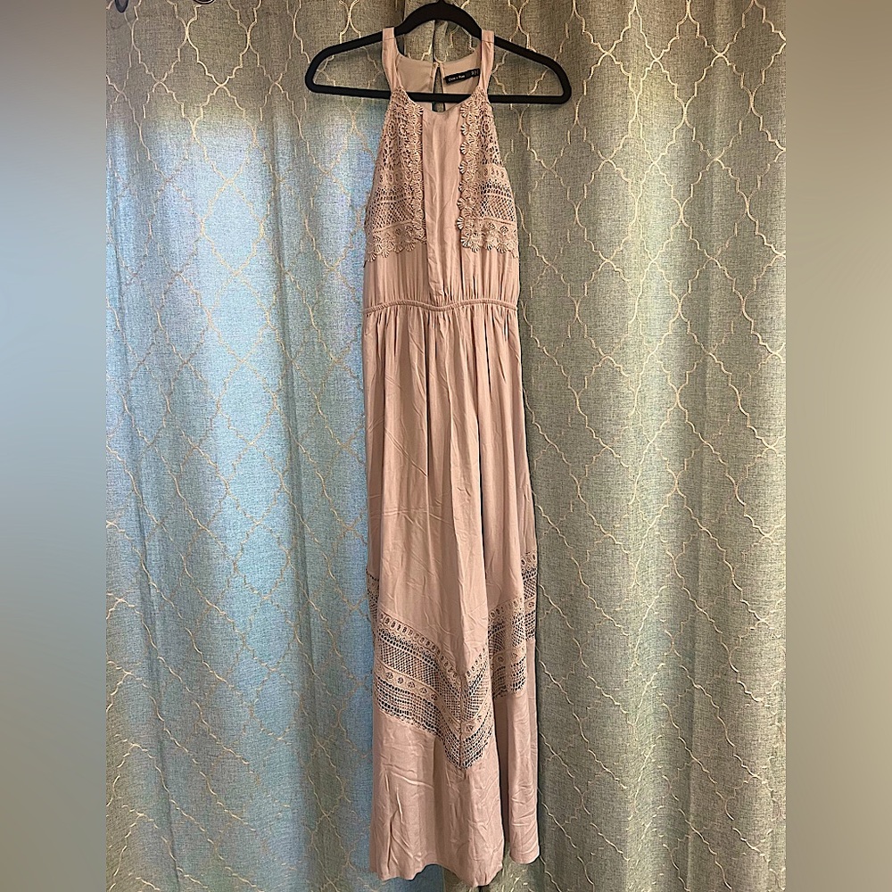 Doe & Rae Crochet Detail Maxi Dress | Light Purple | Women’s Size M NWOT